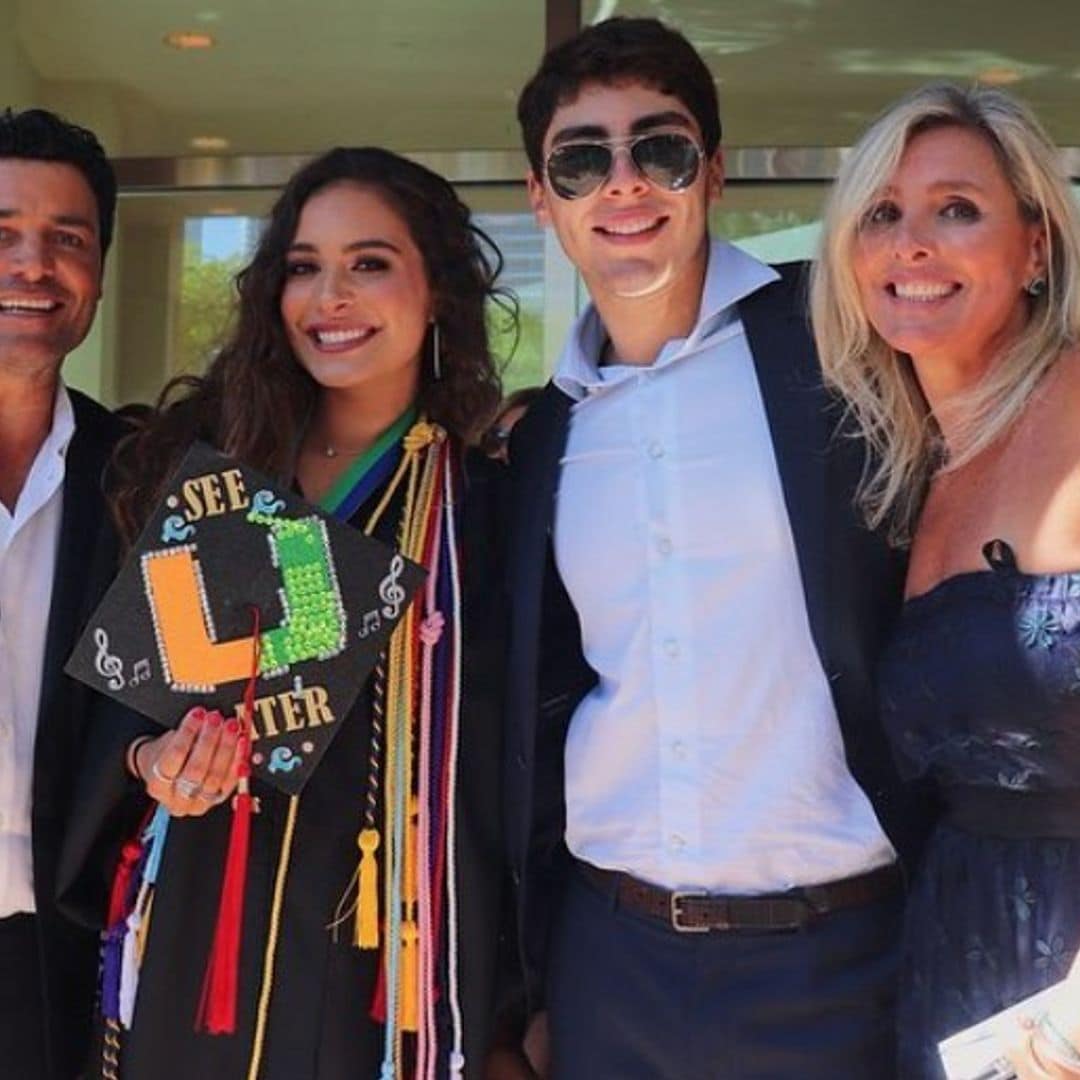 Chayanne asiste a la graduación de Isadora Figueroa, su hija menor