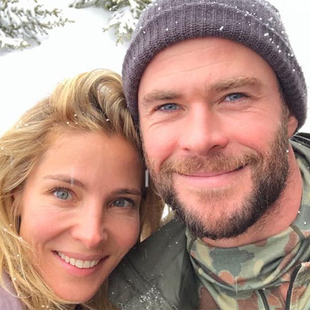 Elsa Pataky, toda una maestra en el arte de hacer muñecos de nieve