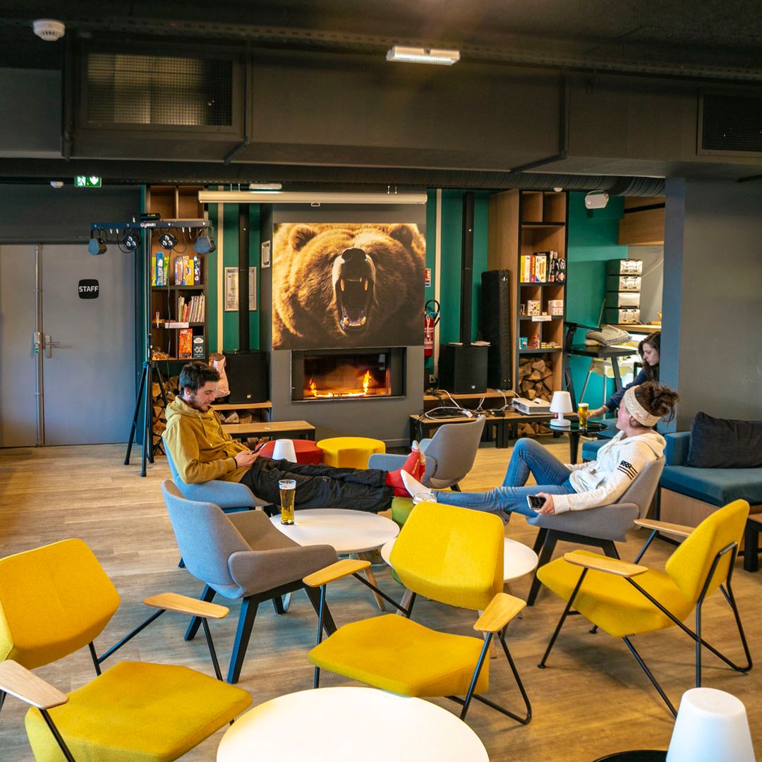 Skylodge hostel. Piau Engaly ski resort, Aragnouet region , Aure Valley, Hautes Pyrenees, France