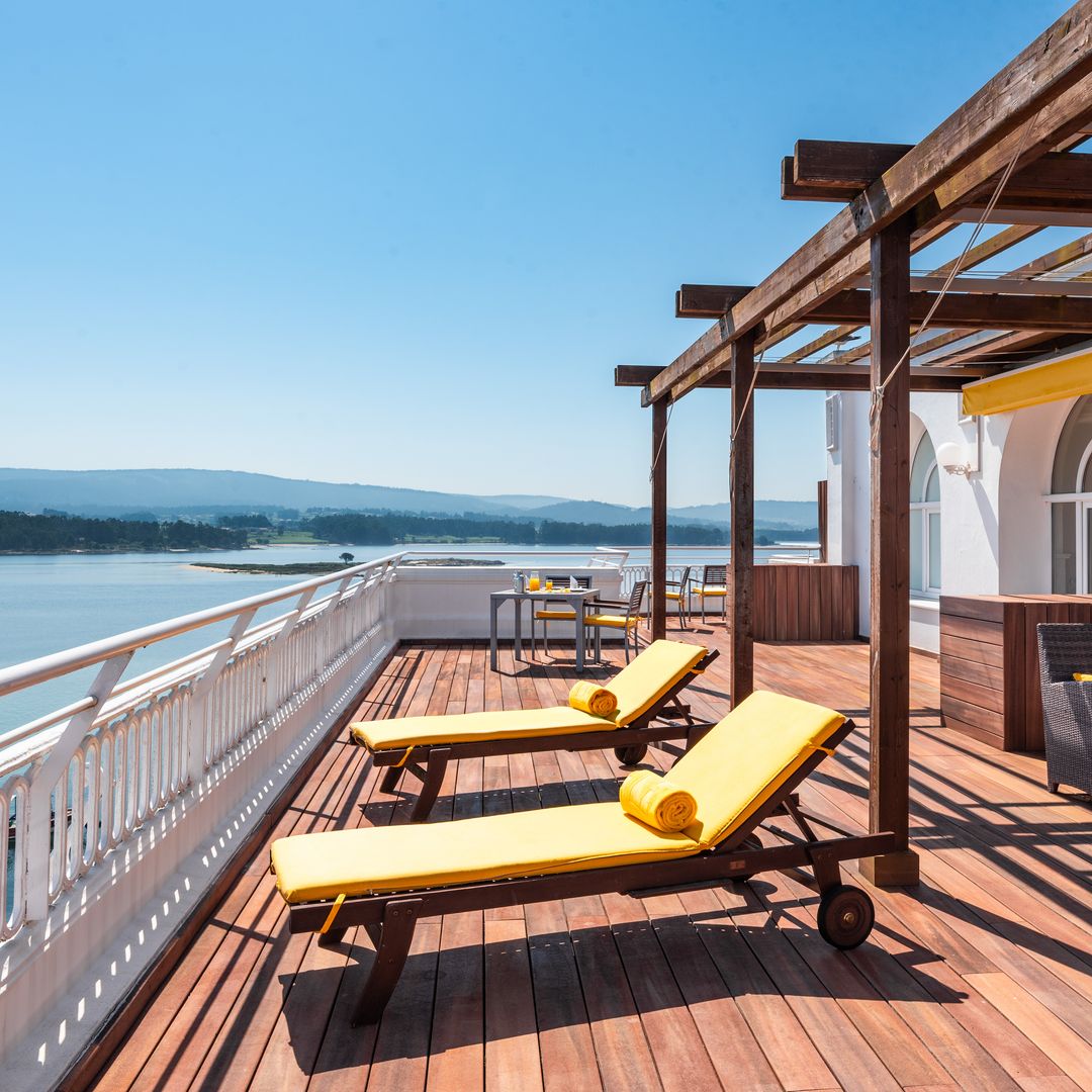 Gran Hotel La Toja Balneario frente al mar, situado en la isla de La Toja, en Pontevedra