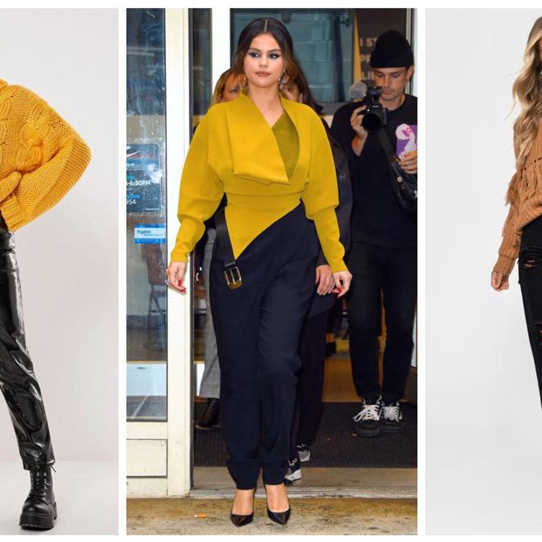 Deja que tu sweater sea el protagonista de tu look como hace Selena Gómez