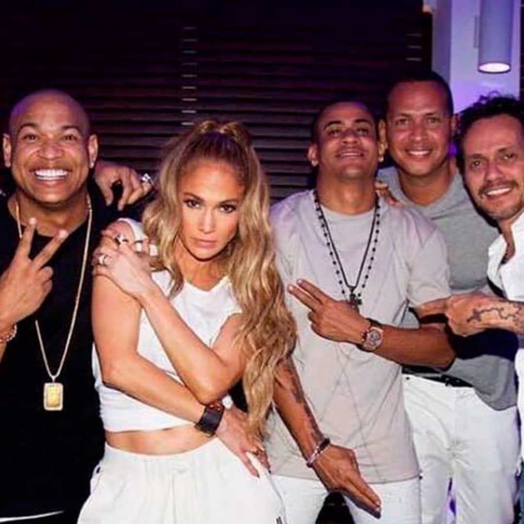 ¡Hasta bailaron! Marc Anthony recibe con los brazos abiertos a Alex Rodríguez, novio de JLo