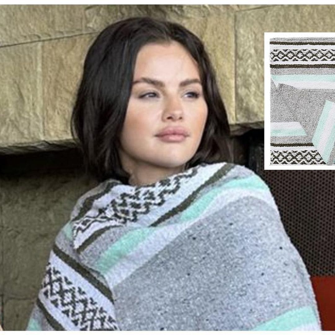 La manta viral de Selena Gomez puede ser tuya por 37 dólares