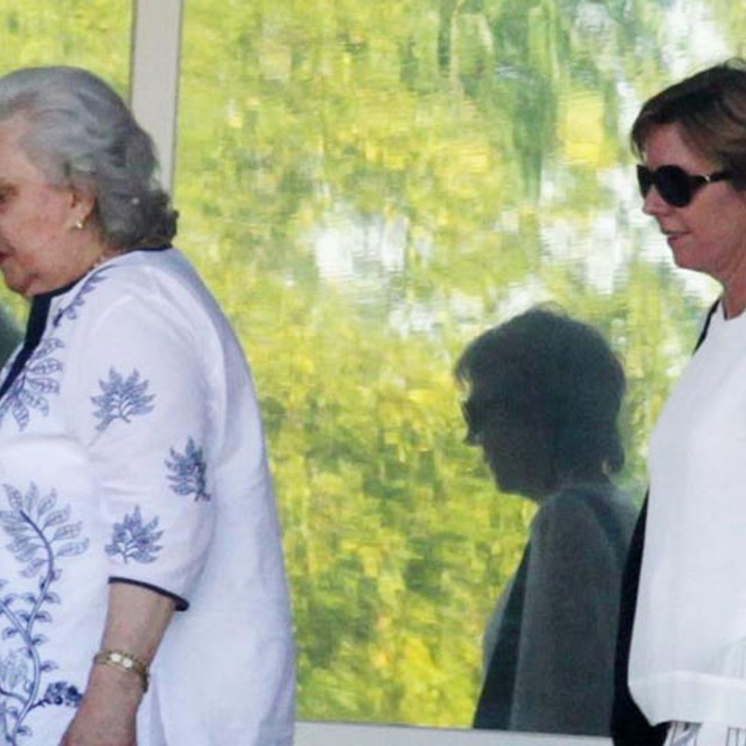 La infanta Pilar y Simoneta Gómez-Acebo visitan a Andrea Pascual y su bebé en el hospital