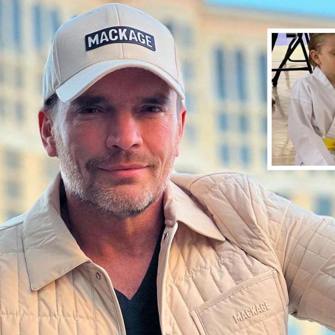 Julián Gil, el papá más orgulloso, celebra a la distancia un logro de su hijo