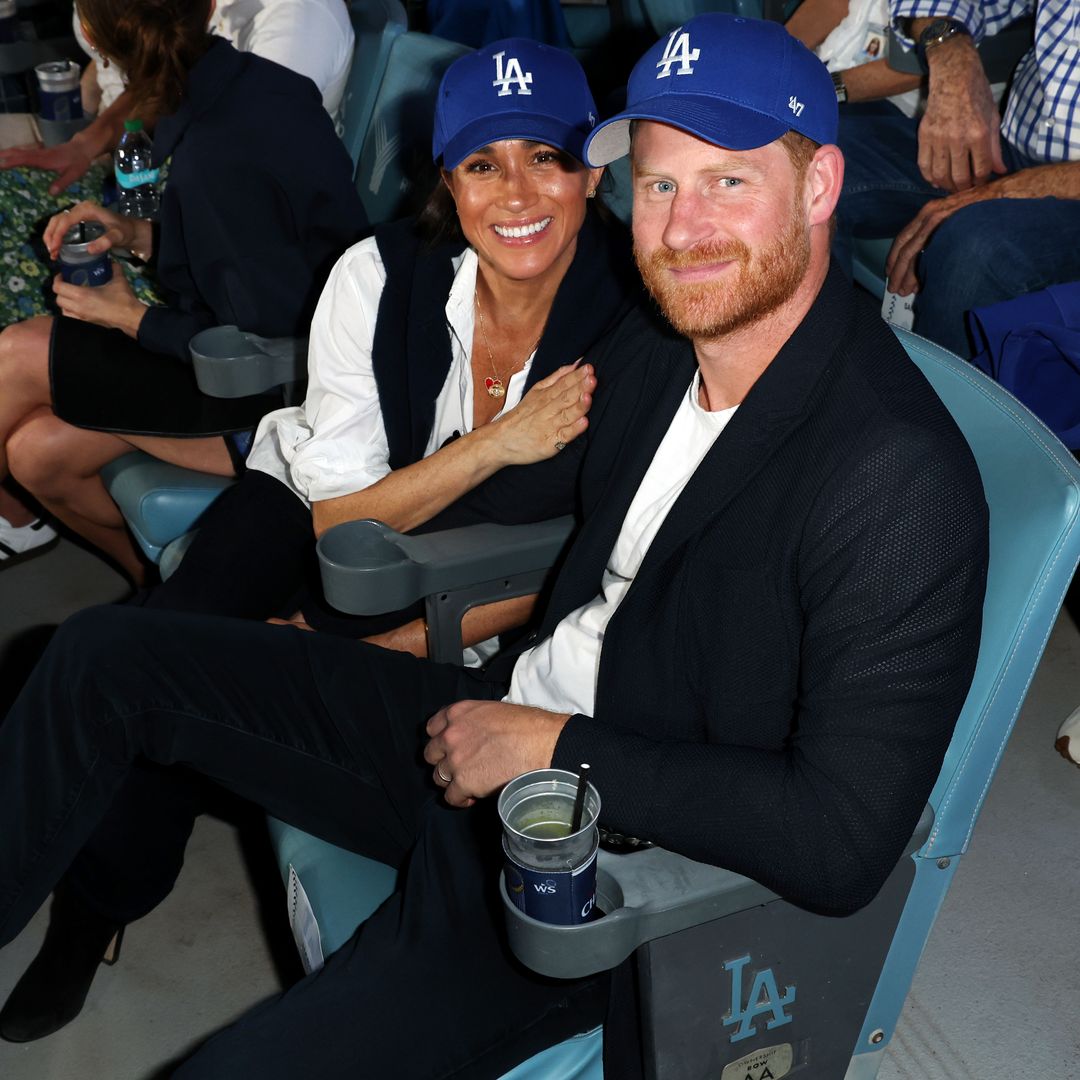 El príncipe Harry, Meghan Markle y su emocionante cita en el juego de los Dodgers