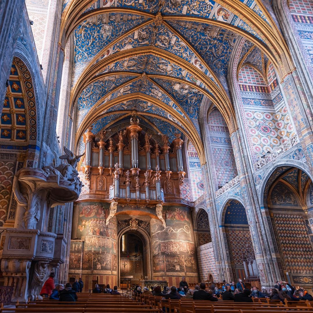 Interior de la catedral de Albi, Francia