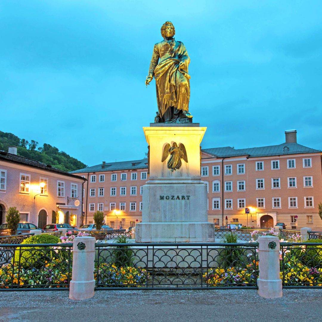 Monumento a Mozart en Salzburgo, Austria