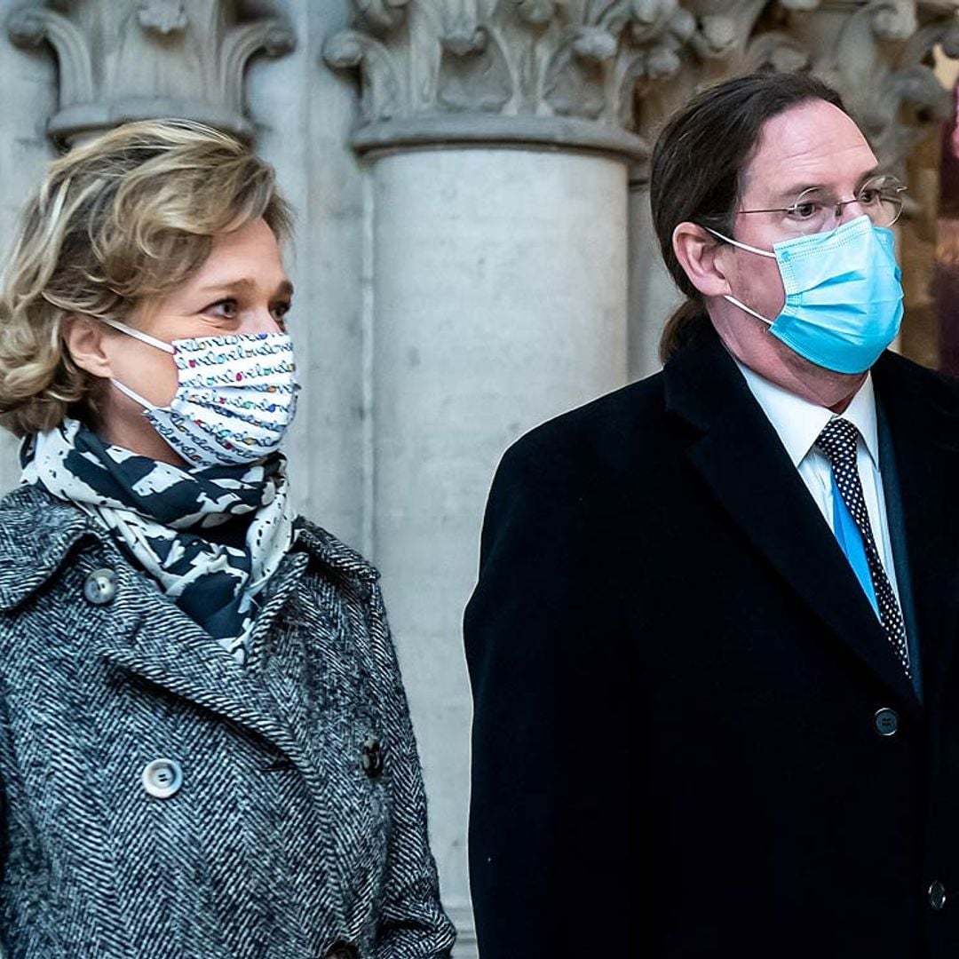 Delphine Böel ejerce como princesa por primera vez en un acto junto a la Familia Real belga