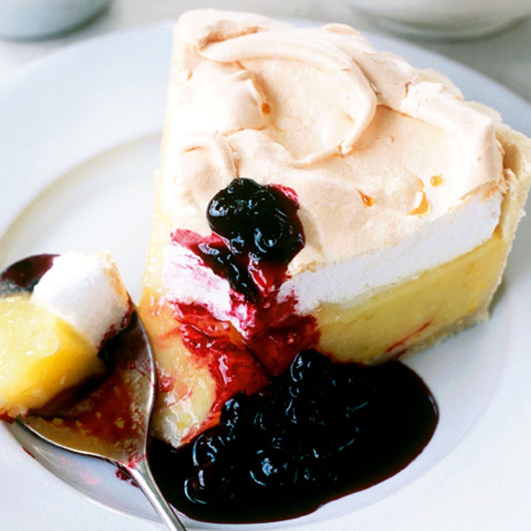 Tarta de limón y merengue