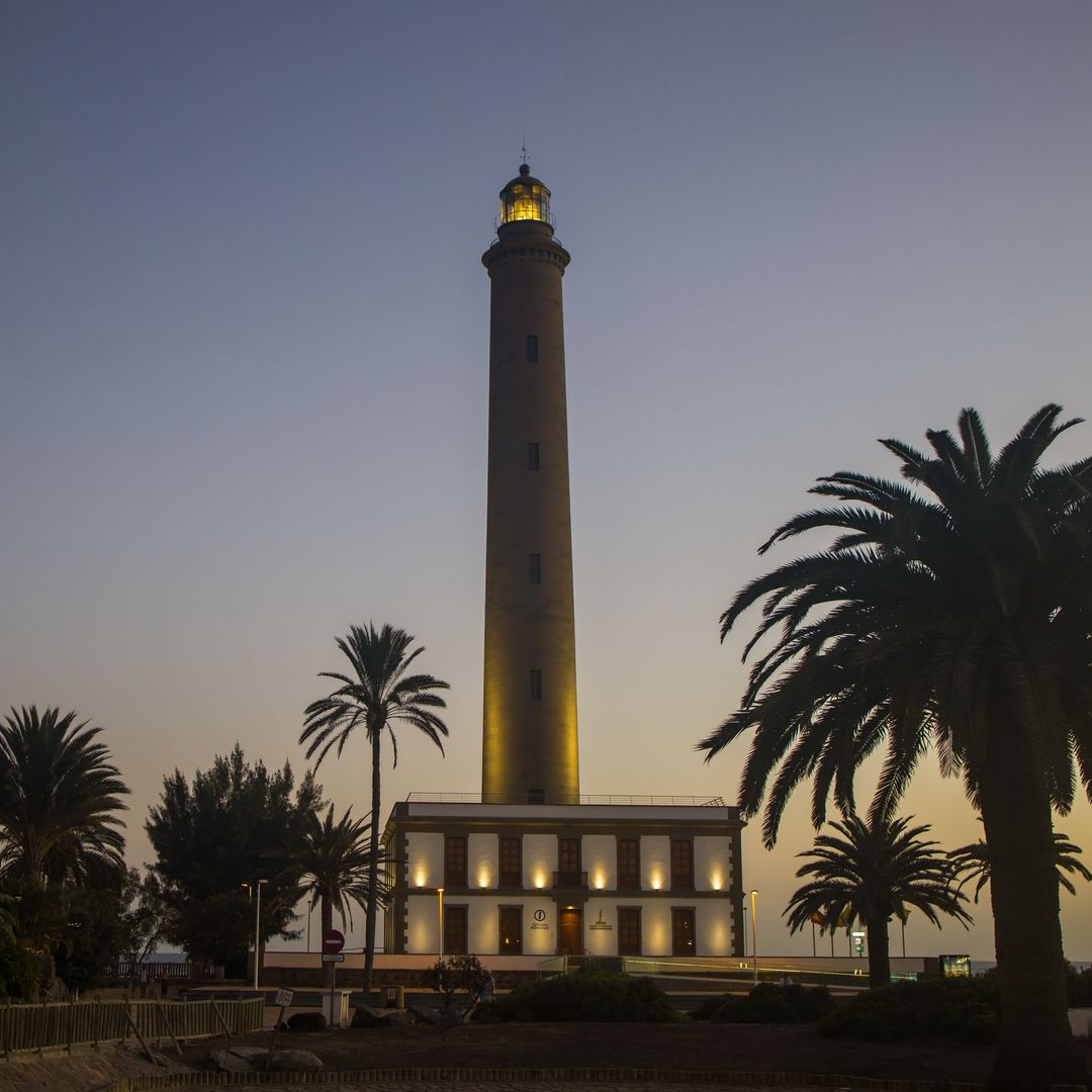 Faro de Maspalomas en Gran Canaria.