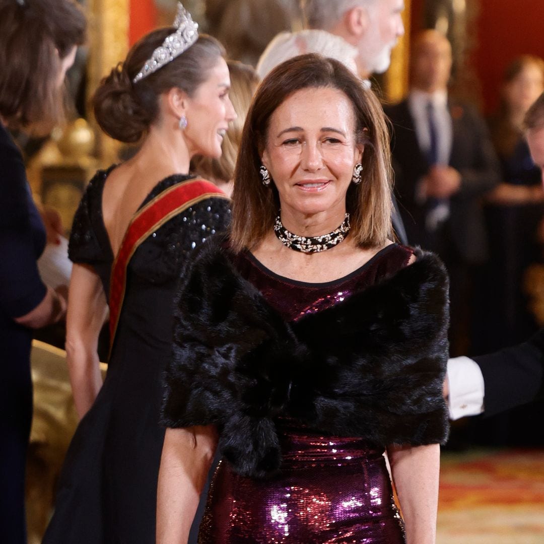Ana Botín también brilló anoche en el Palacio Real: su look de invitada perfecta para cenar con los Reyes