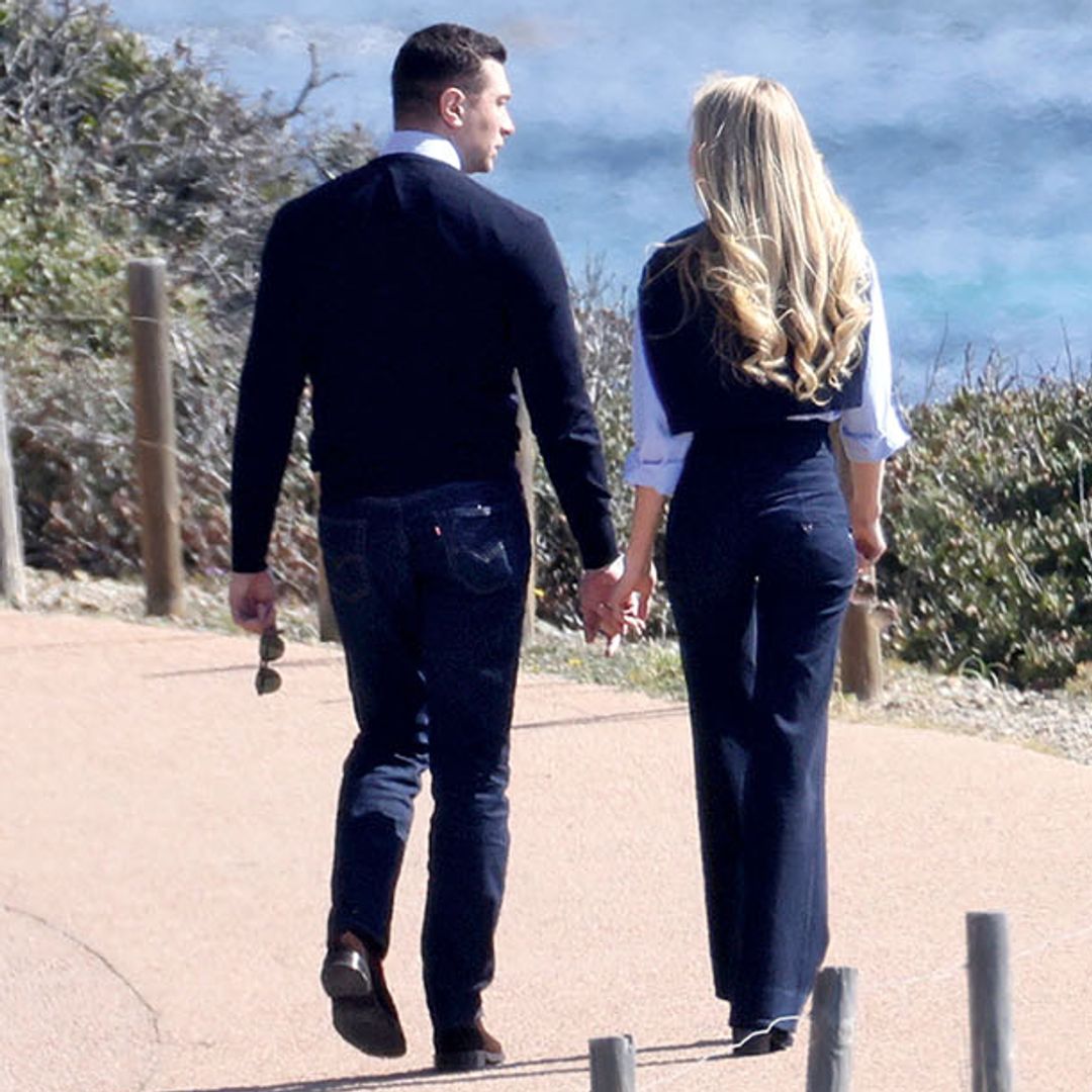 María Carolina de Borbón y Jordan Bardella durante un cálido y romántico paseo