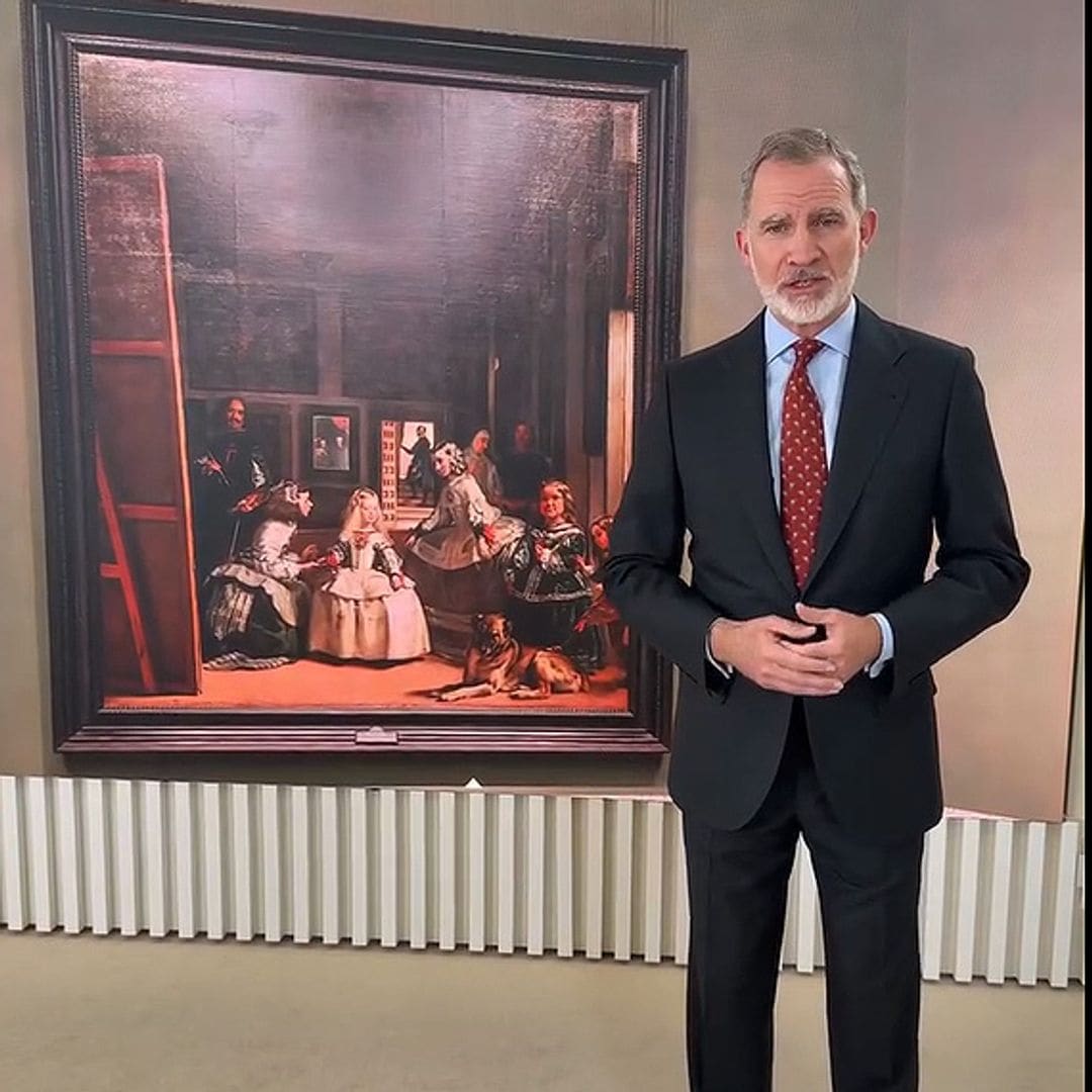El rey Felipe explica 'Las Meninas' en el Museo del Prado: 'Hay muchas interpretaciones sobre esta obra’