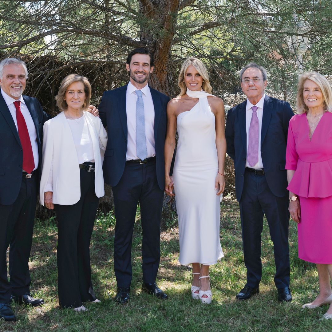 Con sus padres, Carlos Rigueiro, Julia de la Fuente, Paco Cerrillo y Make Iaccarino