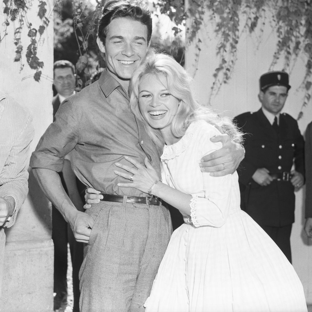 Brigitte Bardot y Jacques Charrier en su boda