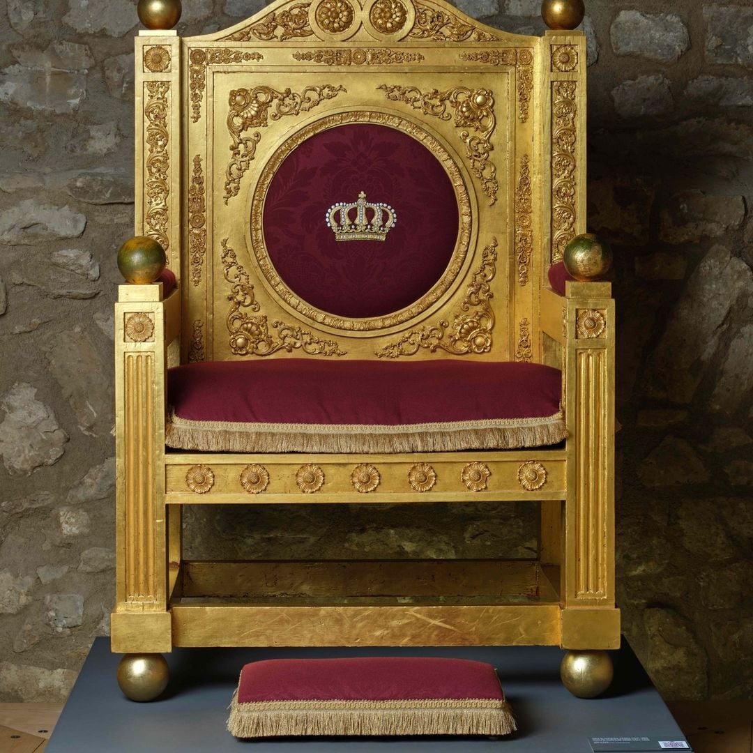 Trono en el Museo de Historia de la Ciudad de Luxemburgo