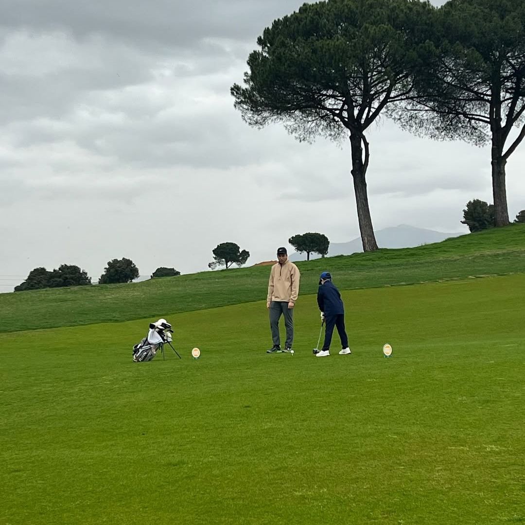 Benji Aparicio con su hijo Matías