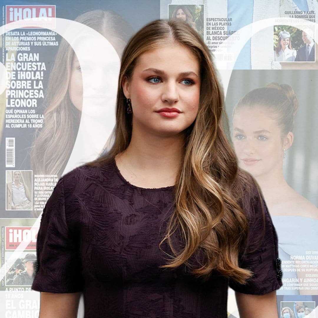 La vida de Leonor a través de las portadas de ¡HOLA!: de sus primeros pasos en el cole a sus últimos en el ejército