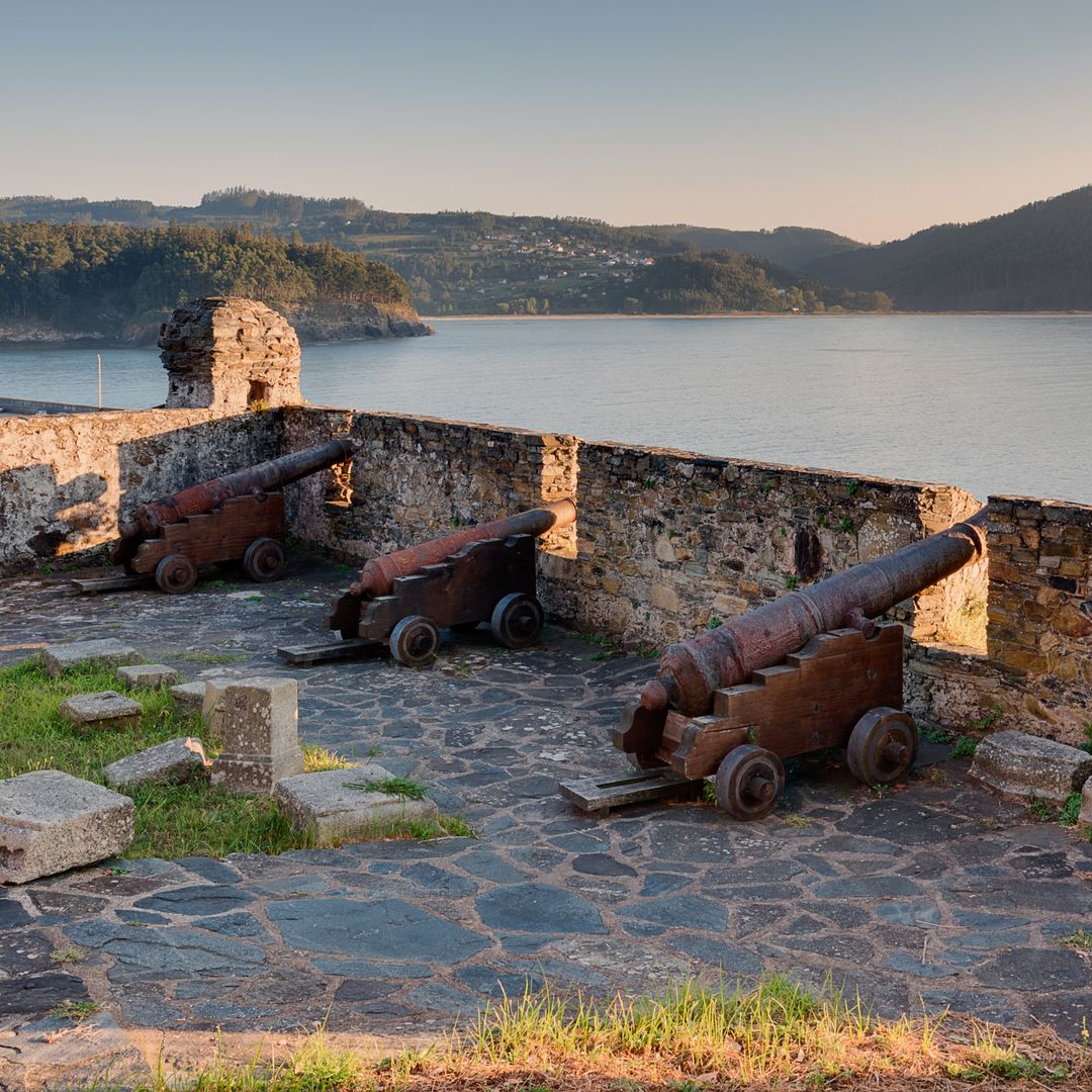 Cañones del castillo de la Concepción, Cedeira, A Coruña