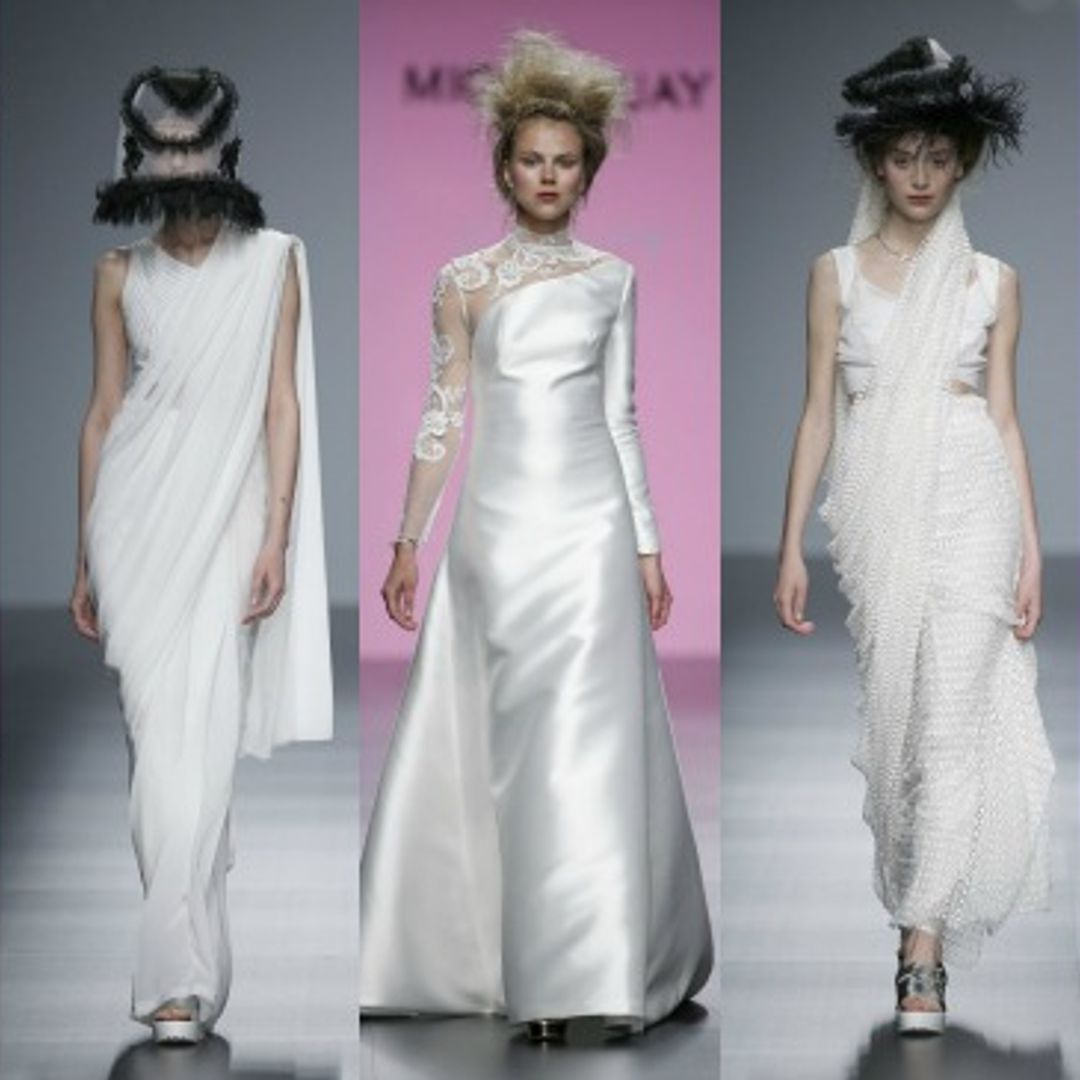 Los saris perlados de Sabrina Saree y el toque 'pink' de Miquel Suay, tendencias para 2016 en Barcelona Bridal Week
