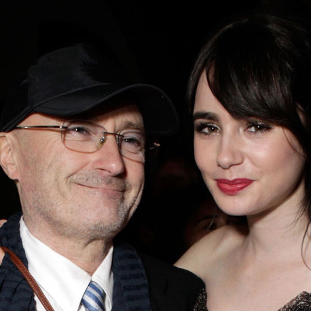 Lily Collins perdona a su padre, Phil Collins, por no haber sido como ella esperaba