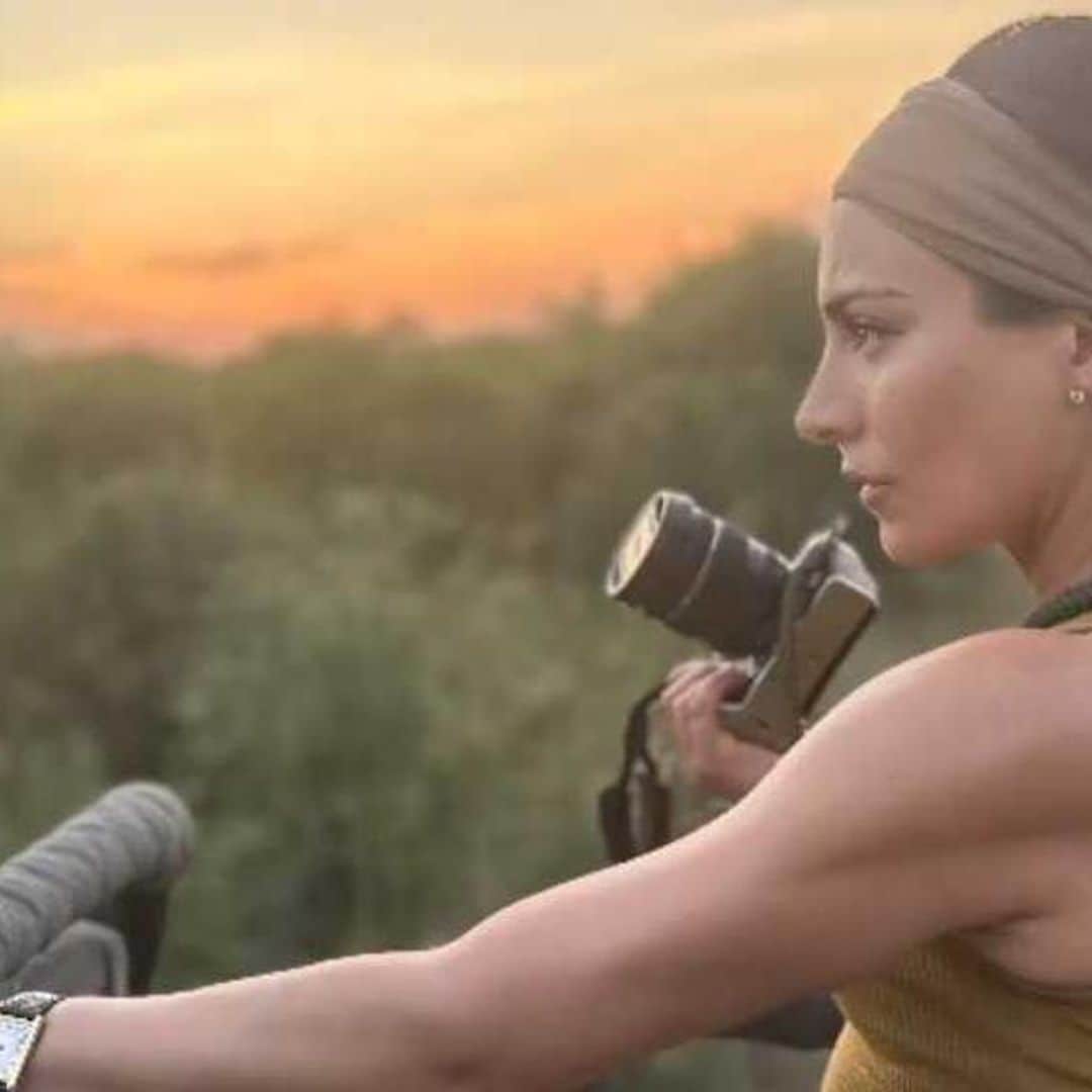 Ana Brenda Contreras se muestra como una intrépida fotógrafa de leones
