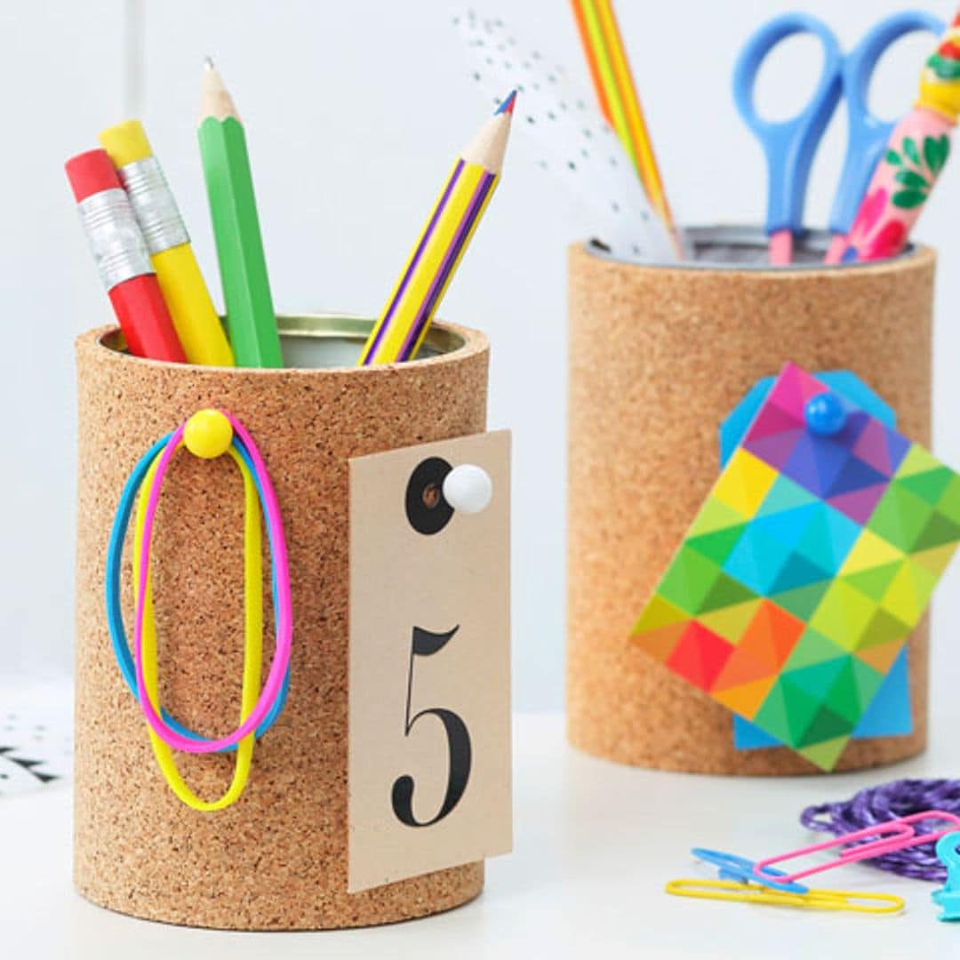 Ideas para convertir latas de conservas en divertidos portalápices