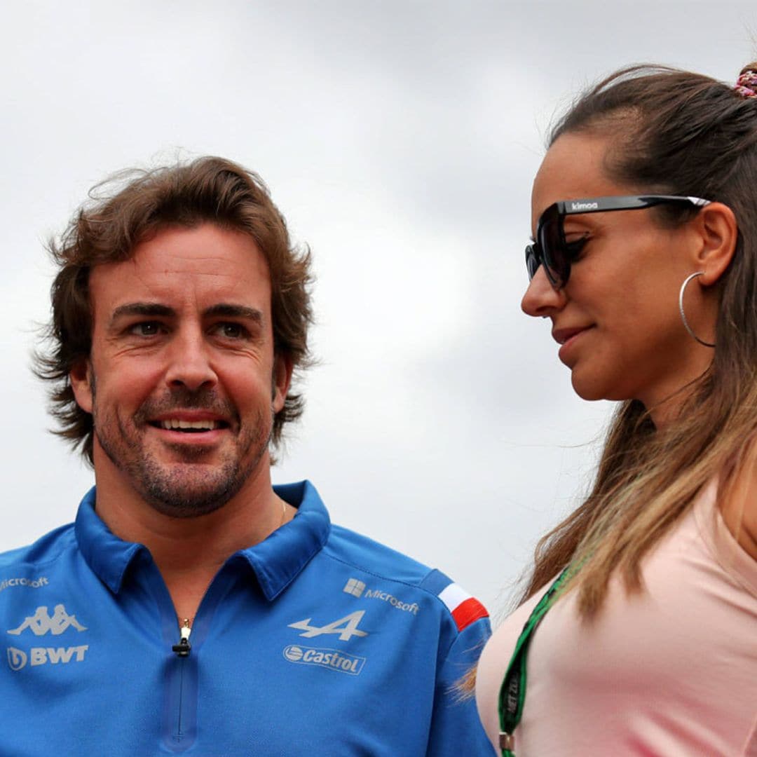 Las novias de Fernando Alonso y Carlos Sainz Jr., el mejor talismán de los españoles en el circuito de Hungría