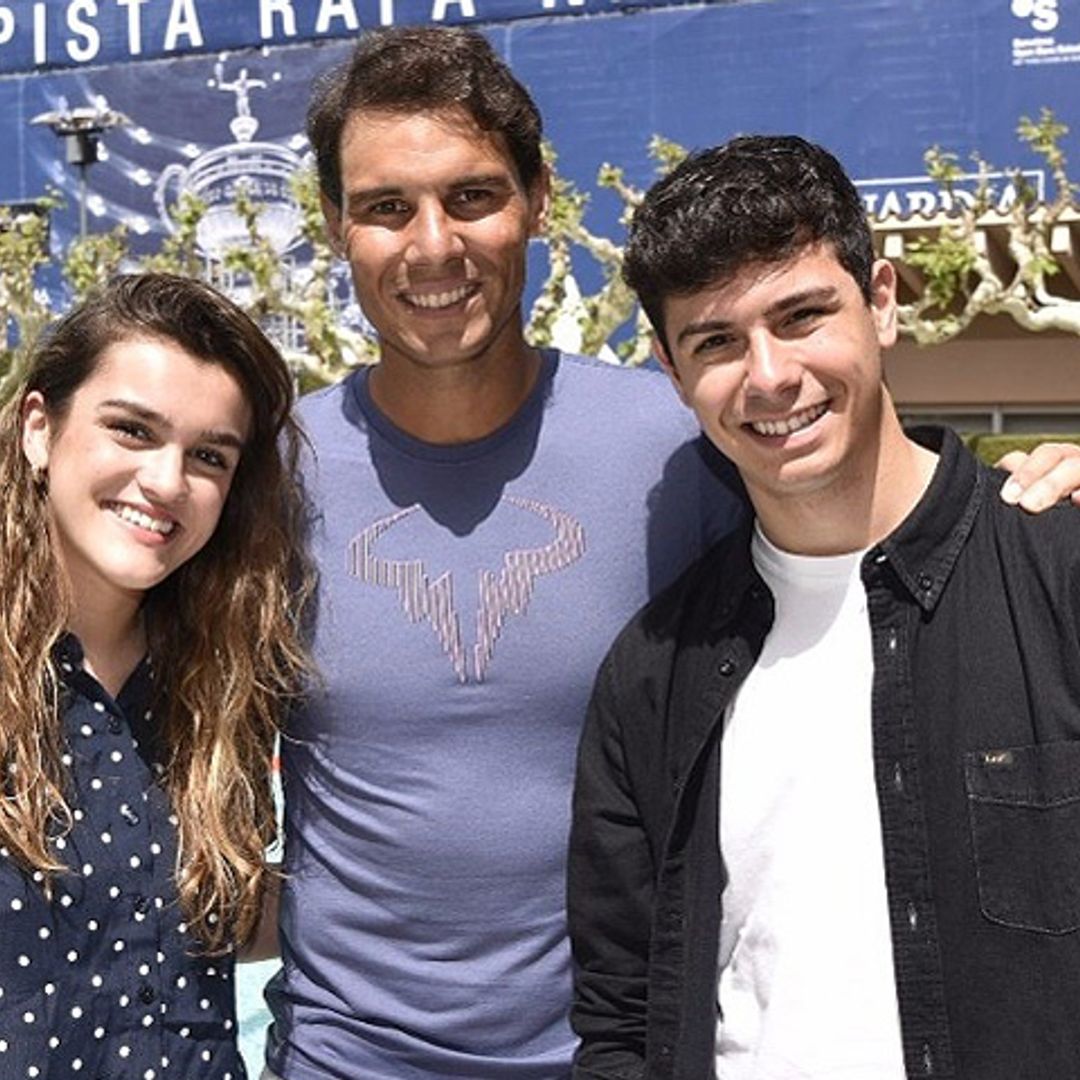 Alfred y Amaia conocen a Rafa Nadal en medio de la polémica por el regalo del finalista de OT