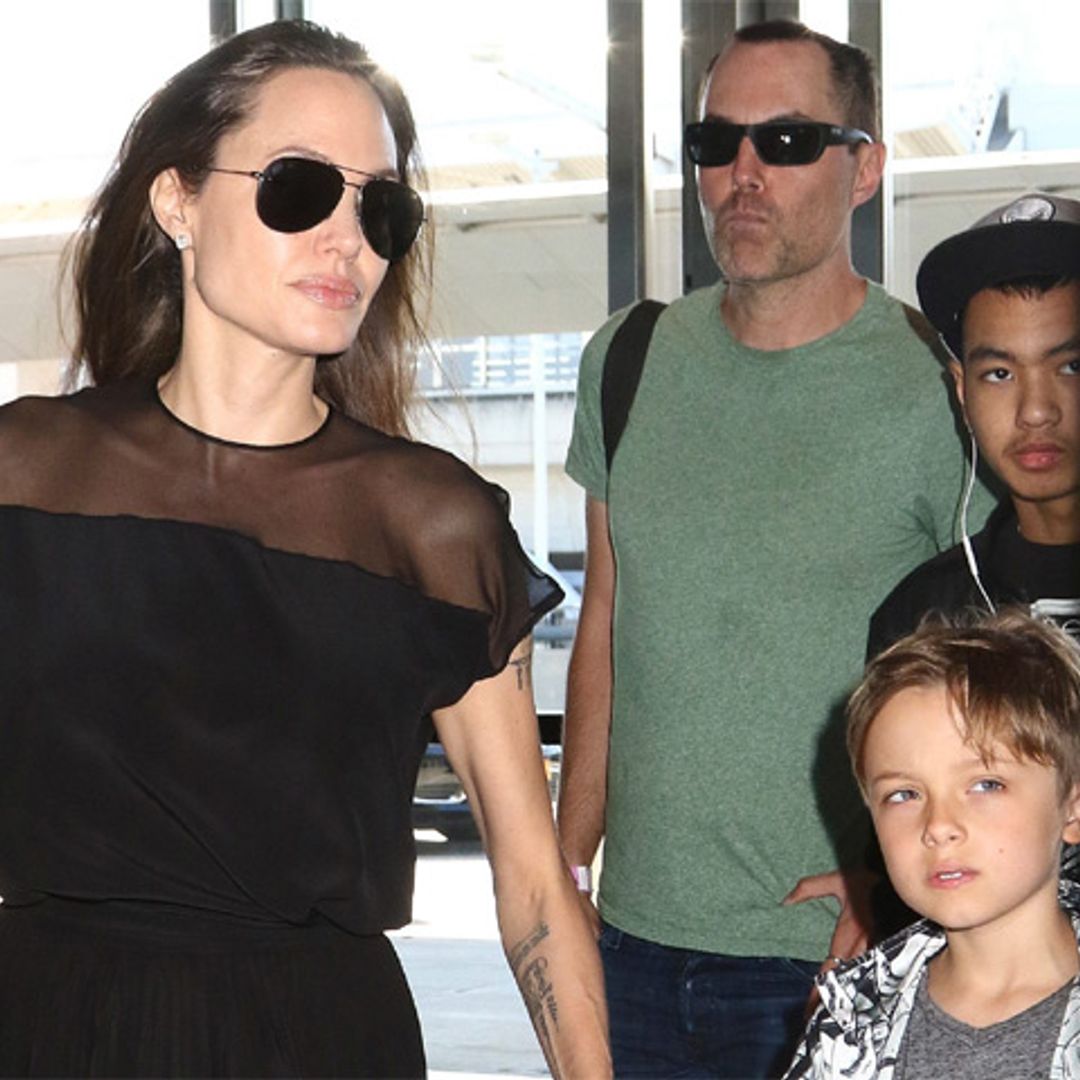 Angelina Jolie recluida con sus hijos y su hermano en Malibú