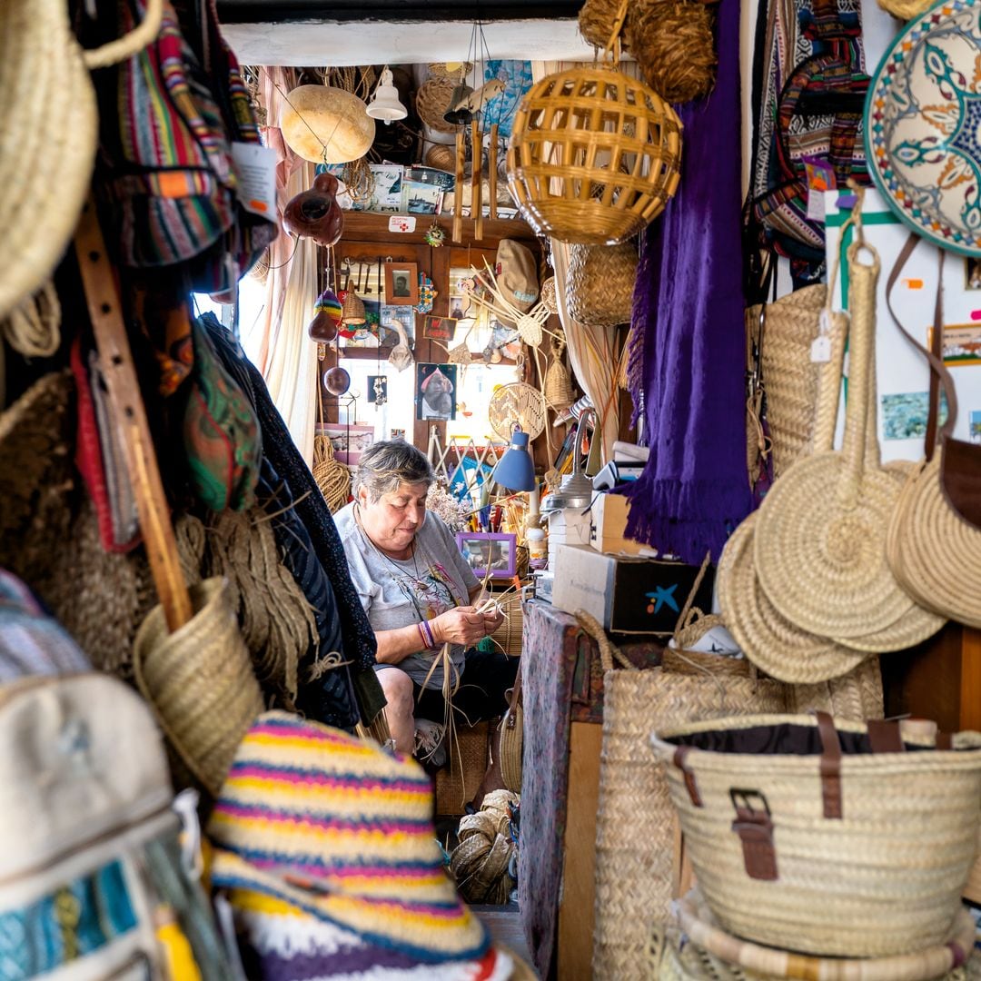 Juana Marchán, artesana del mimbre, Vejer de la Frontera, Cádiz