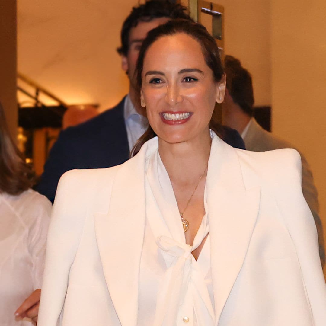 Tamara Falcó reaparece en televisión luciendo orgullosa su anillo de casada y rememorando el día de su boda