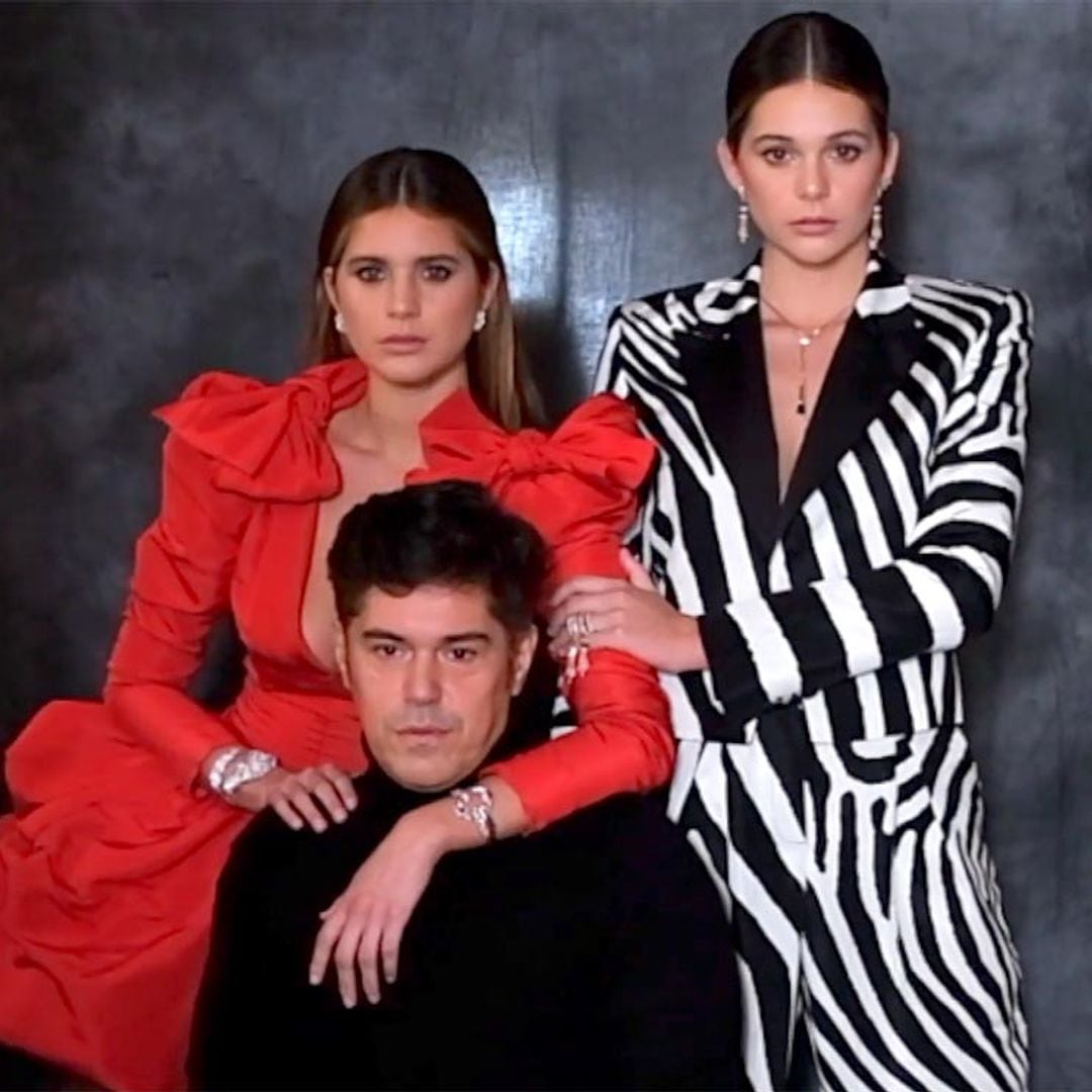 Jorge Vázquez, Moisés Nieto... los diseñadores españoles y sus musas felicitan la Navidad en ¡HOLA!