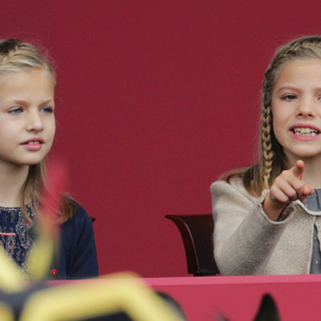 Así han vivido la princesa Leonor y la infanta Sofía el desfile