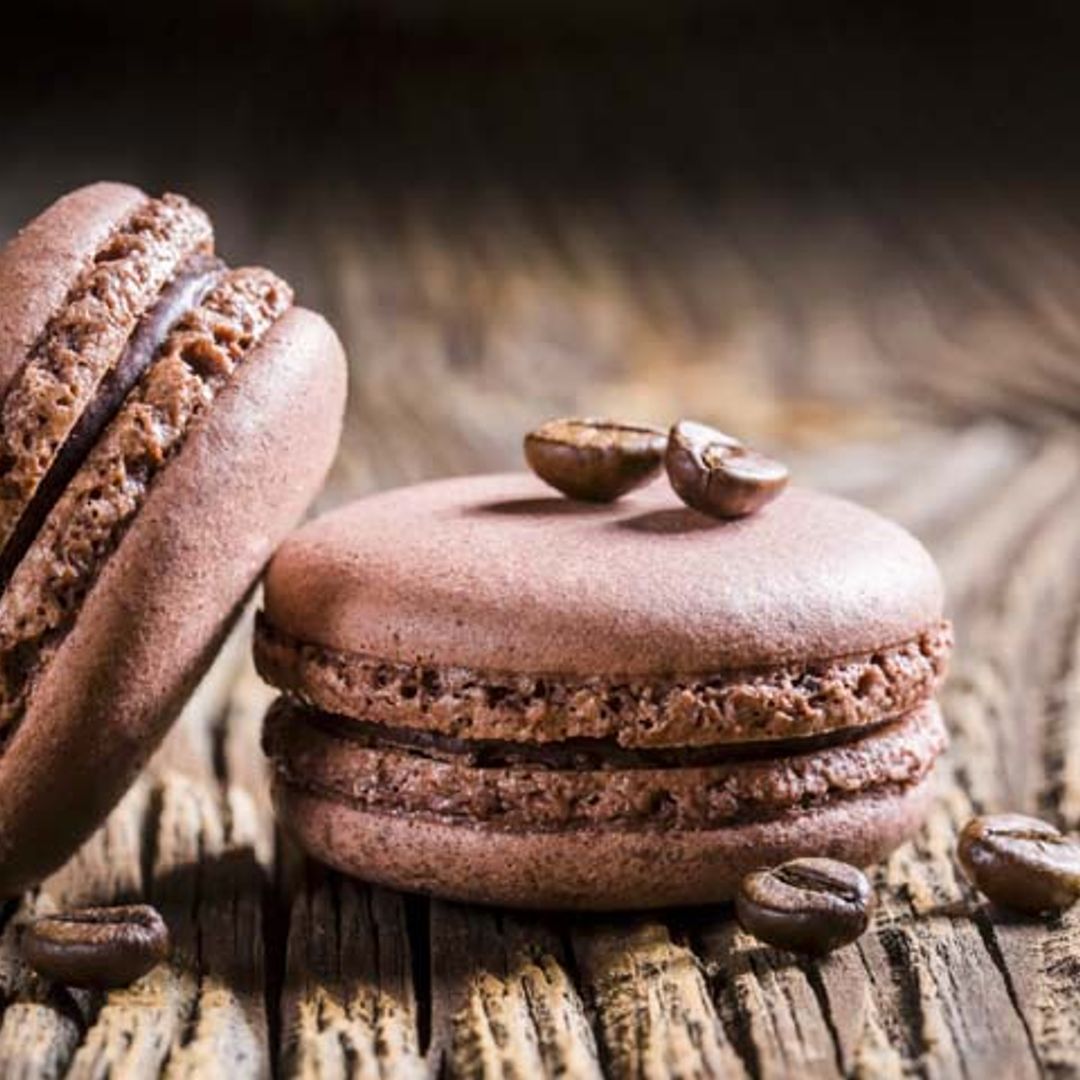 'Macarons' de chocolate y café