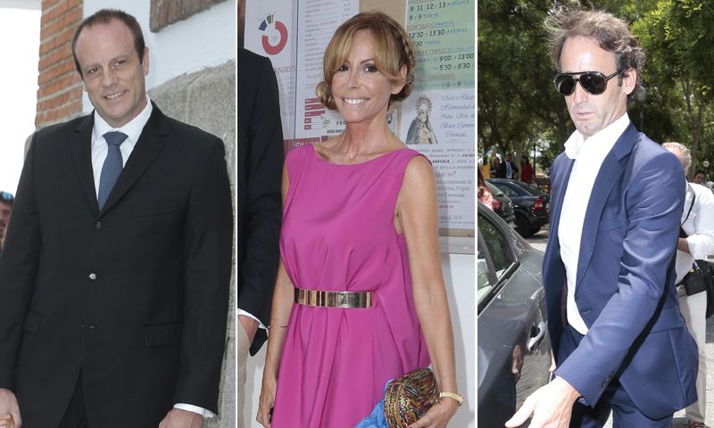 Álvaro Muñoz Escassi y Fran Murcia, el abrazo de los dos ex de Lara Dibildos