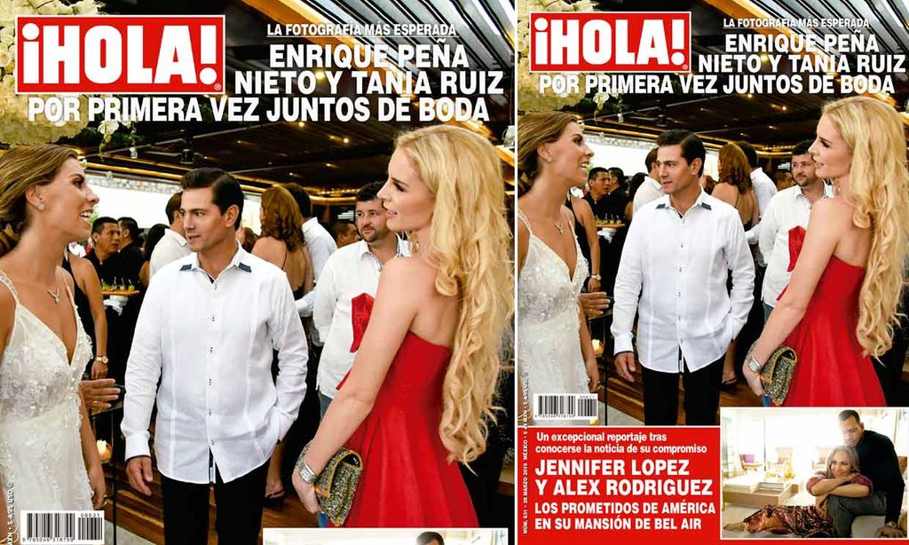 En ¡HOLA México! Enrique Peña Nieto y Tania Ruiz aparecen por primera vez juntos ... ¡en una boda!