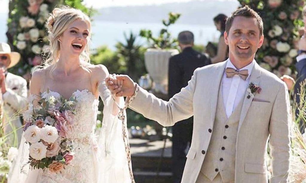 La espectacular boda de Matt Bellamy, líder de 'Muse', y Elle Evans en Malibú