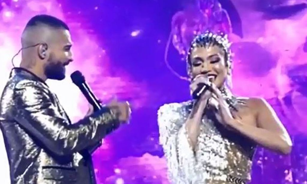 ¡Tenemos las primeras imágenes! Jennifer Lopez y Maluma cantan juntos en el rodaje de ‘Marry Me’