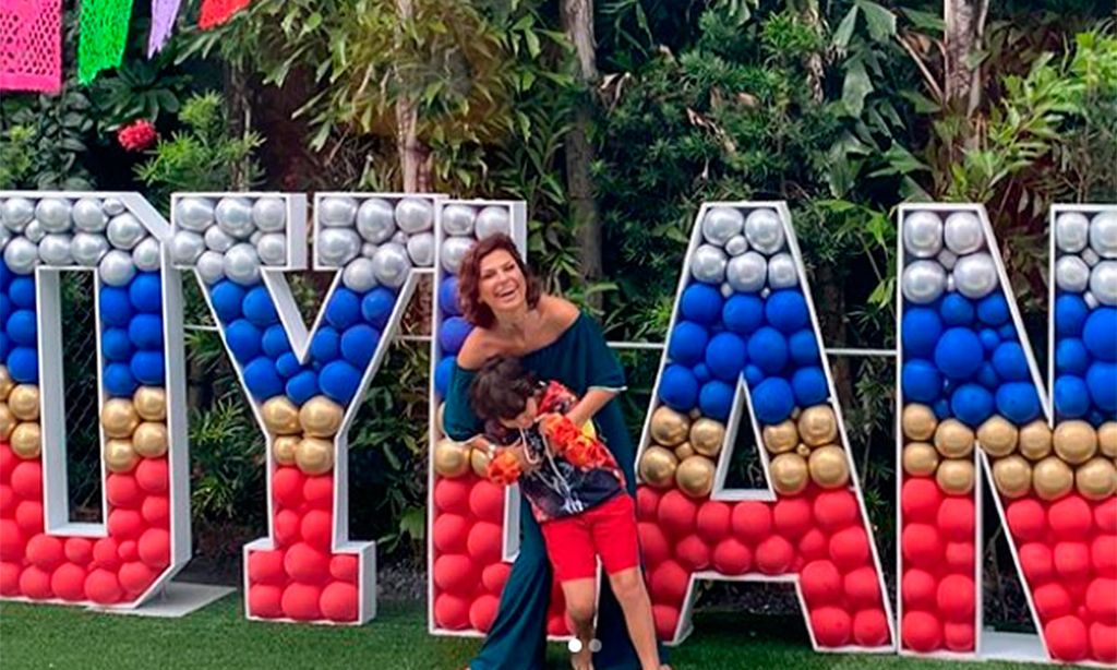 Piscina, chuches y acrobacias: la divertida fiesta de cumpleaños de Dylan, hijo de Alejandro Sanz