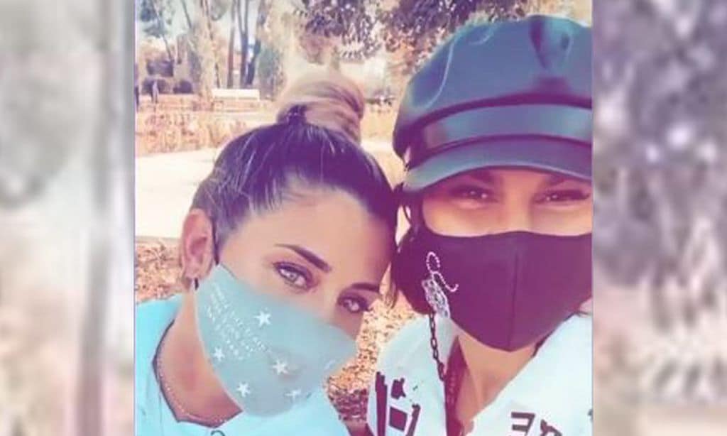 La complicidad de Elena Tablada y Raquel Perera en su jornada en familia