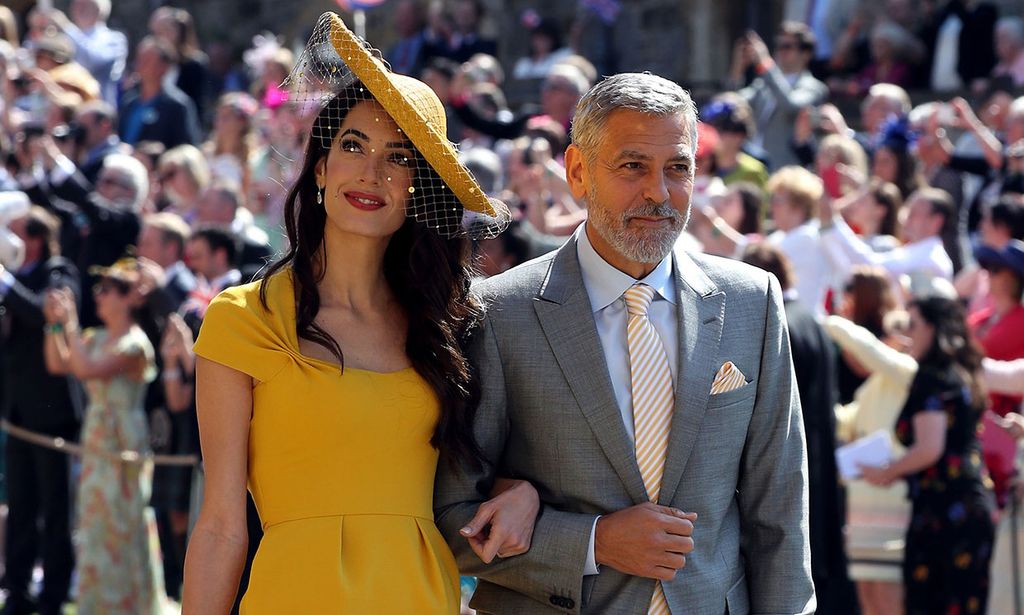Revelado el gran secreto de George y Amal Clooney en la boda de los duques de Sussex