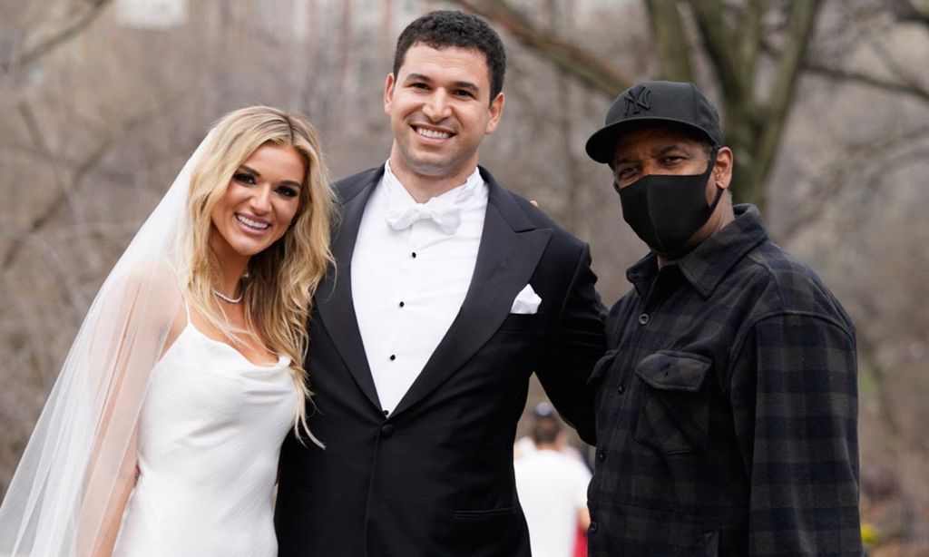 ¡Un inesperado invitado! Denzel Washington sorprende a unos recién casados en Nueva York