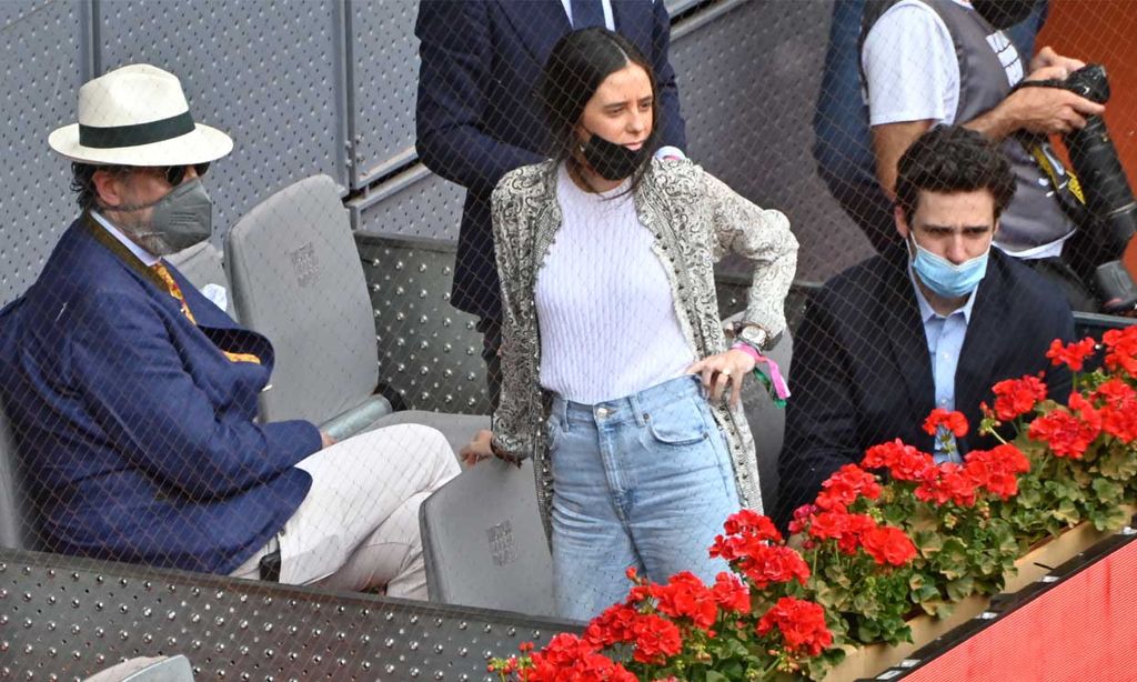 Jaime de Marichalar asiste con sus hijos, Victoria y Felipe, al penúltimo día del mejor tenis en Madrid