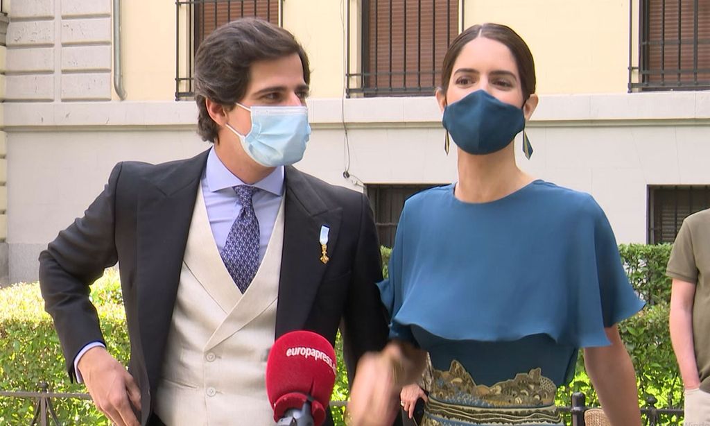 Los duques de Huéscar cuentan cómo están los novios: ‘Están muy contentos y la novia va guapísima'