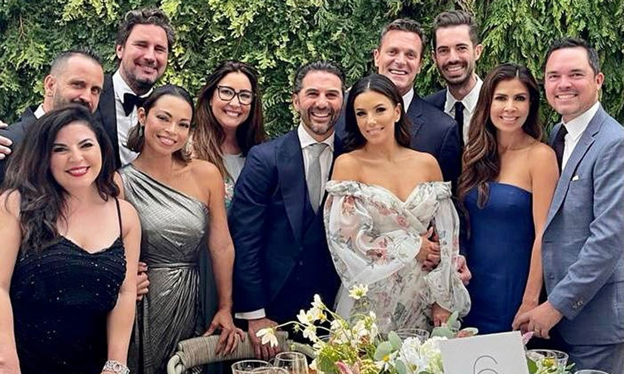 Eva Longoria asiste emocionada a la boda de su hijastra