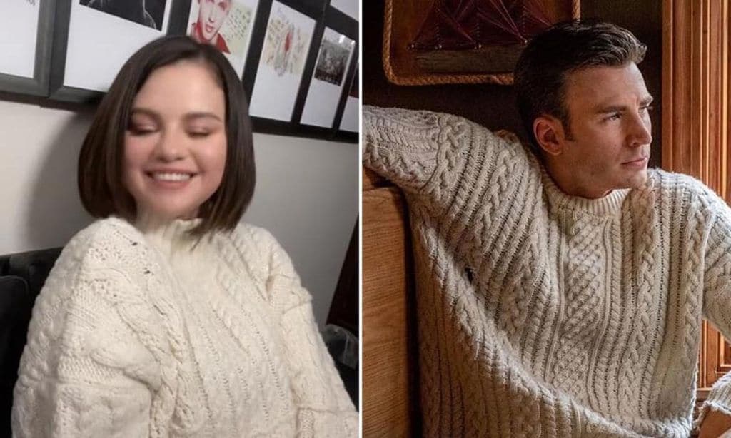 ¡Un jersey! La última pista que dispara los rumores entre Chris Evans y Selena Gomez