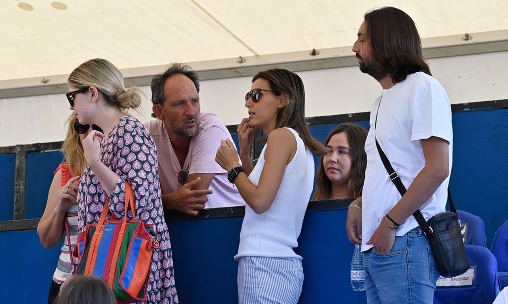 Ana Boyer, su suegro y sus cuñados, la mejor afición de Fernando Verdasco