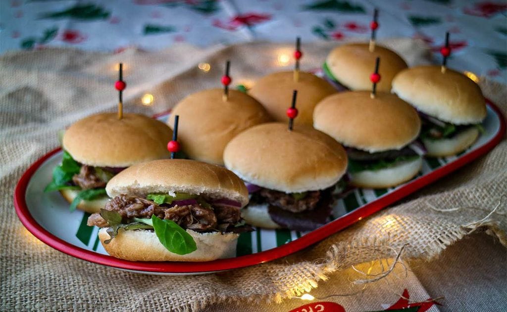 Mini bocatas de 'pulled' de cordero